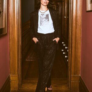 Willow Pant - Black Lurex